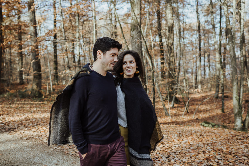 photographe couple reims engagement bois