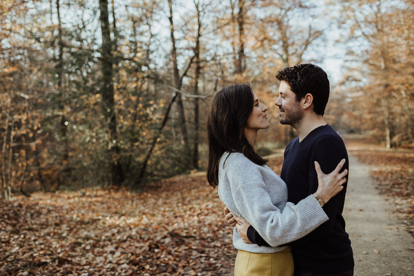 photographe couple reims engagement bois