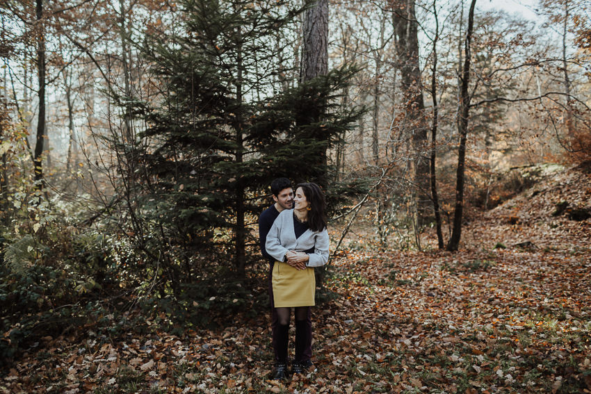 photographe couple reims engagement bois
