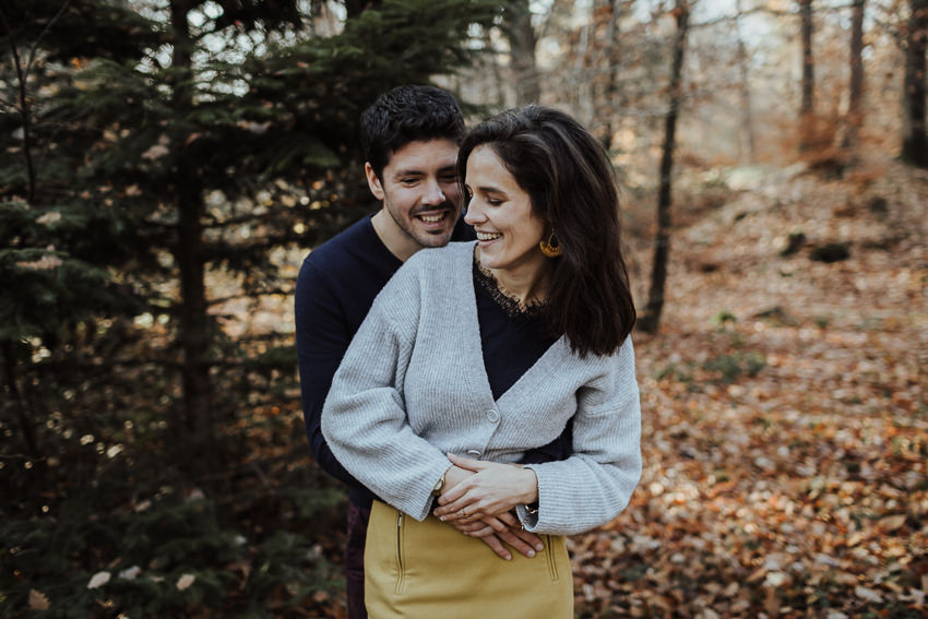 photographe couple reims engagement bois
