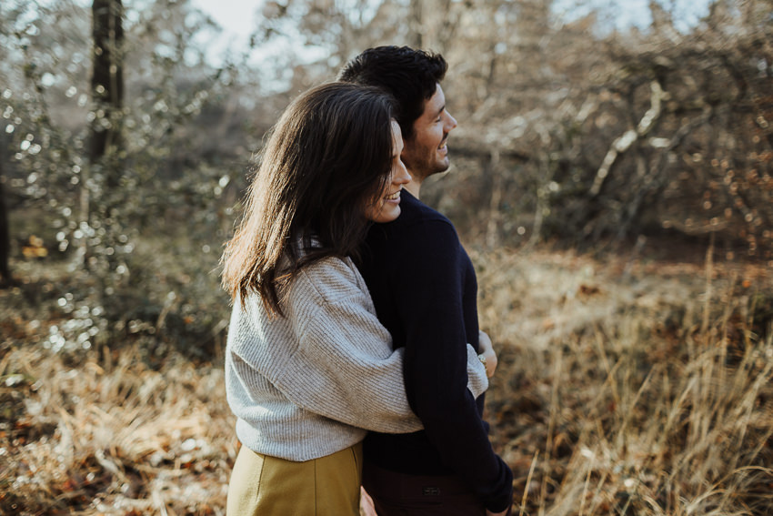 photographe couple reims engagement bois