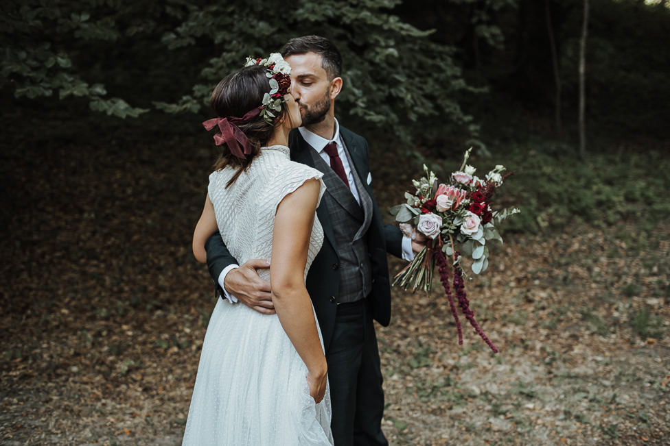 MARIAGE EN BORDEAUX - Abbaye Trois Fontaines, Marne